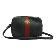 Load image into Gallery viewer, Gucci Leather Shoulder Bag  Black
