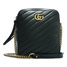Load image into Gallery viewer, GUCCI Leather Shoulder Bag Black
