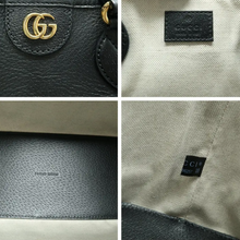 Load image into Gallery viewer, GUCCI Leather Satchel Bag Black
