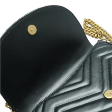 Load image into Gallery viewer, GUCCI Leather Shoulder Bag Black
