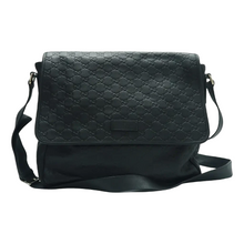 Load image into Gallery viewer, GUCCI Leather Shoulder Bag Black
