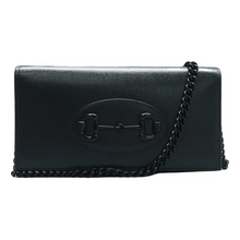 Load image into Gallery viewer, Gucci Horsebit 1955 Leather Shoulder bag Black

