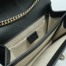Load image into Gallery viewer, Gucci Interlocking Leather Shoulder Bag Black
