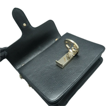 Load image into Gallery viewer, Gucci Interlocking Leather Shoulder Bag Black
