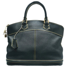 Load image into Gallery viewer, Louis Vuitton Lockit Leather Tote Bag Black
