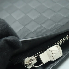 Load image into Gallery viewer, Louis Vuitton Standing Pouch Damier Infini Leather Clutch Bag Black
