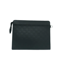 Load image into Gallery viewer, Louis Vuitton Standing Pouch Damier Infini Leather Clutch Bag Black
