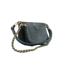 Load image into Gallery viewer, LOUIS VUITTON Multi Pochette Accessories Monogram Leather Shoulder Bag Black
