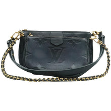 Load image into Gallery viewer, LOUIS VUITTON Multi Pochette Accessories Monogram Leather Shoulder Bag Black
