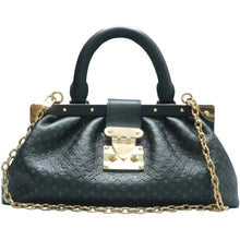 Load image into Gallery viewer, LOUIS VUITTON Leather Satchel Bag Black
