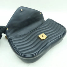 Load image into Gallery viewer, LOUIS VUITTON New Wave Leather Shoulder Bag Black
