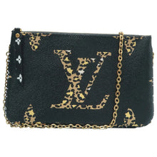 Load image into Gallery viewer, Louis Vuitton Pochette Double Zip Monogram Canvas Shoulder Bag Black
