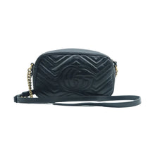 Load image into Gallery viewer, GUCCI Marmont Leather Shoulder Bag Black
