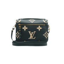 Load image into Gallery viewer, LOUIS VUITTON Metis Monogram Leather Satchel Bag Black
