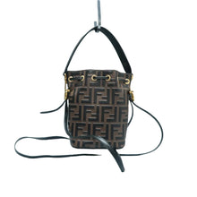 Load image into Gallery viewer, FENDI Mon Tresor  Leather Shoulder Bag Black
