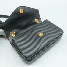 Load image into Gallery viewer, LOUIS VUITTON New Wave Leather Shoulder Bag Black
