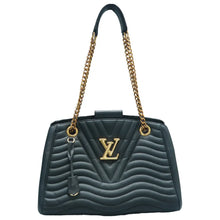 Load image into Gallery viewer, Louis Vuitton  New Wave Leather Shoulder Bag Black
