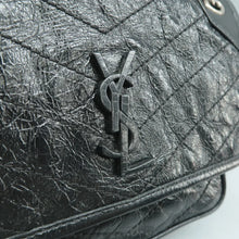 Load image into Gallery viewer, SAINT LAURENT Niki Leather Shoulder Bag Black
