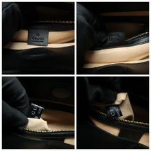 Load image into Gallery viewer, GUCCI Nymphaea Leather Satchel Bag Black
