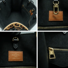 Load image into Gallery viewer, Louis Vuitton Onthego MM Monogram Leather Satchel Bag Black
