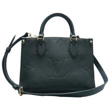 Load image into Gallery viewer, Louis Vuitton Onthego Monogram Leather Satchel Bag Black
