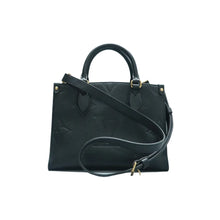 Load image into Gallery viewer, Louis Vuitton Onthego Monogram Leather Satchel Bag Black
