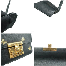 Load image into Gallery viewer, Gucci  Small Padlock Bee Star Grained Calfskin Shoulder Bag Black
