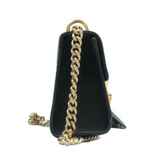 Load image into Gallery viewer, Gucci  Small Padlock Bee Star Grained Calfskin Shoulder Bag Black
