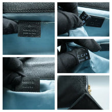 Load image into Gallery viewer, Gucci Small Padlock Bee Star Grained Calfskin Shoulder Bag Black
