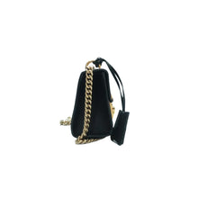 Load image into Gallery viewer, Gucci Small Padlock Bee Star Grained Calfskin Shoulder Bag Black
