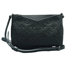 Load image into Gallery viewer, Louis Vuitton Uniformes Pallas Monogram Leather Shoulder Bag Black
