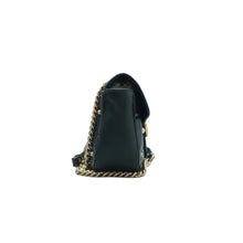 Load image into Gallery viewer, GUCCI Pearly GG Marmont Flap Leather Crossbody Bag Black
