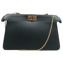 Load image into Gallery viewer, Fendi Peekaboo Leather Shoulder Bag Black
