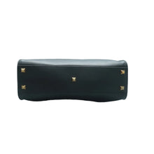 Load image into Gallery viewer, Fendi Peekaboo Iconic Vitello Seta Gold Studded Medium Satchel Black
