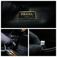 Load image into Gallery viewer, PRADA  Matinee Leather Satchel Bag Black
