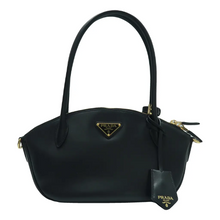 Load image into Gallery viewer, PRADA Leather Shoulder Bag Black
