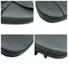 Load image into Gallery viewer, Christian Dior Saddle Leather Crossbody Bag Black
