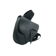 Load image into Gallery viewer, Christian Dior Saddle Leather Crossbody Bag Black
