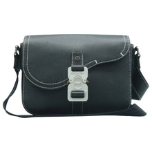 Load image into Gallery viewer, Christian Dior Saddle Leather Shoulder Bag Black
