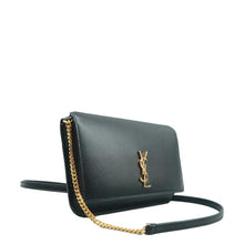 Load image into Gallery viewer, Saint Laurent Phone Holder Smooth Calfskin Monogram Crossbody Bag Black
