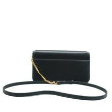 Load image into Gallery viewer, Saint Laurent Phone Holder Smooth Calfskin Monogram Crossbody Bag Black
