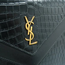 Load image into Gallery viewer, SAINT LAURENT Leather Shoulder Bag Black
