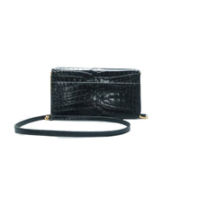 Load image into Gallery viewer, SAINT LAURENT Monogram Leather Shoulder Bag Black
