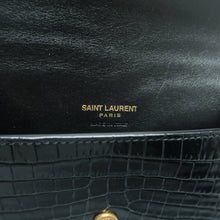 Load image into Gallery viewer, SAINT LAURENT Monogram Leather Shoulder Bag Black
