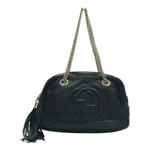 Load image into Gallery viewer, Gucci Soho Leather Shoulder Bag Black

