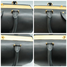 Load image into Gallery viewer, LOUIS VUITTON Speedy Doctor 25 Leather Satchel Bag Black
