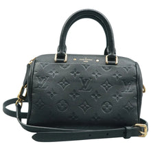 Load image into Gallery viewer, LOUIS VUITTON Speedy Bandouliere 20 Empreinte Leather Shoulder Bag Black
