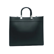 Load image into Gallery viewer, FENDI Sunshine Leather Satchel Bag Black
