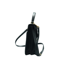 Load image into Gallery viewer, GUCCI Sylvie Leather Satchel Bag Black
