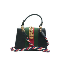 Load image into Gallery viewer, Gucci  Sylvie Calfskin Mini Top Handle Bag Black
